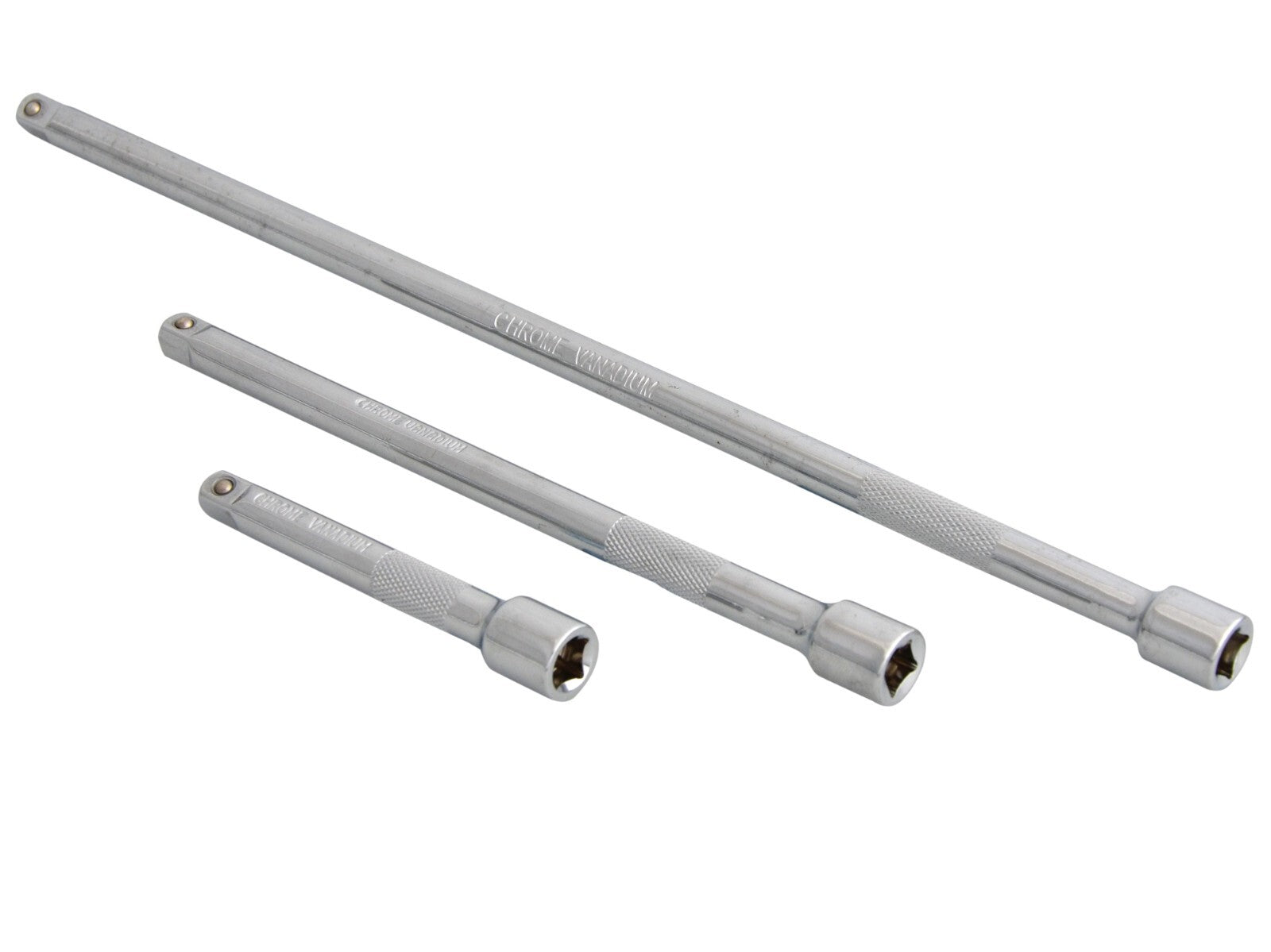 EXTENSION BAR Set 3" 6" 10" long. 1/4" square Drive Socket Extension Bars 02074