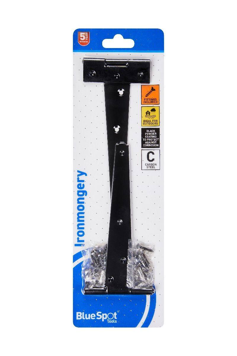 Blue Spot Tools 152mm Black Powder Coated Tee Hinge bsp78027