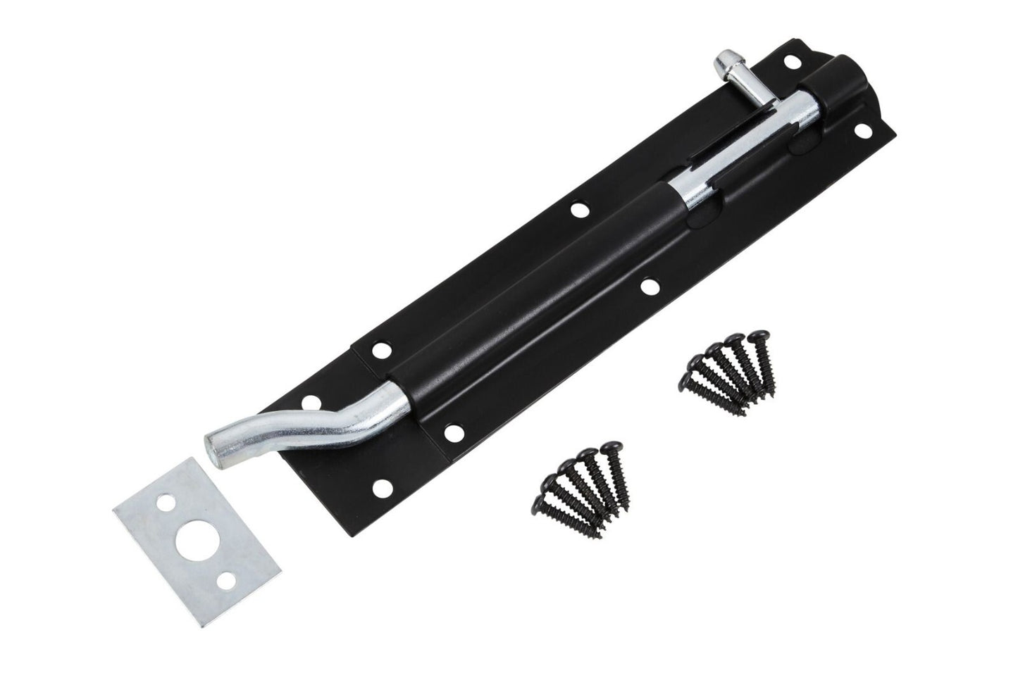 Blue Spot Tools  200mm Black Powder Coated Necked Tower Bolt bsp78061