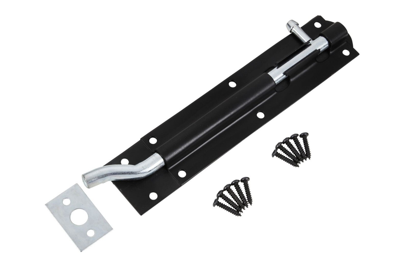 Blue Spot Tools  200mm Black Powder Coated Necked Tower Bolt bsp78061