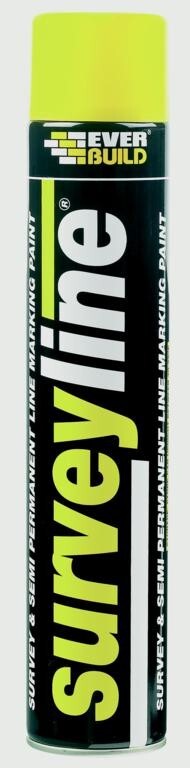 Everbuild - Surveyline Marker Spray Yellow 700ml 677715