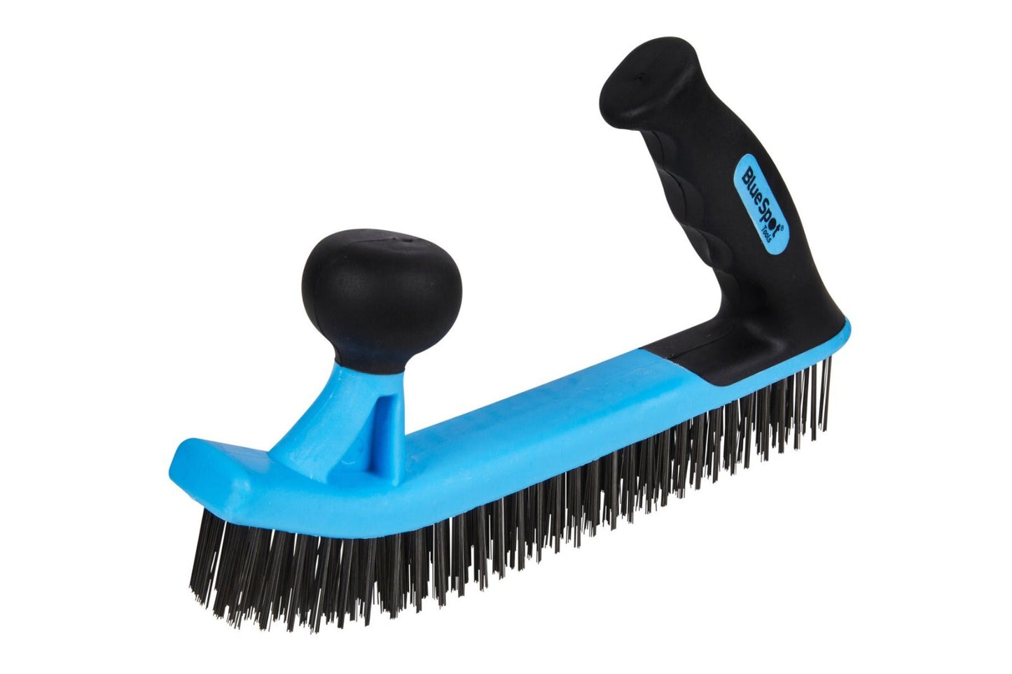 Bluespot Tools 22512 2-Handed Heavy Duty Wire Brush Carbon Steel Soft Grip Ergo