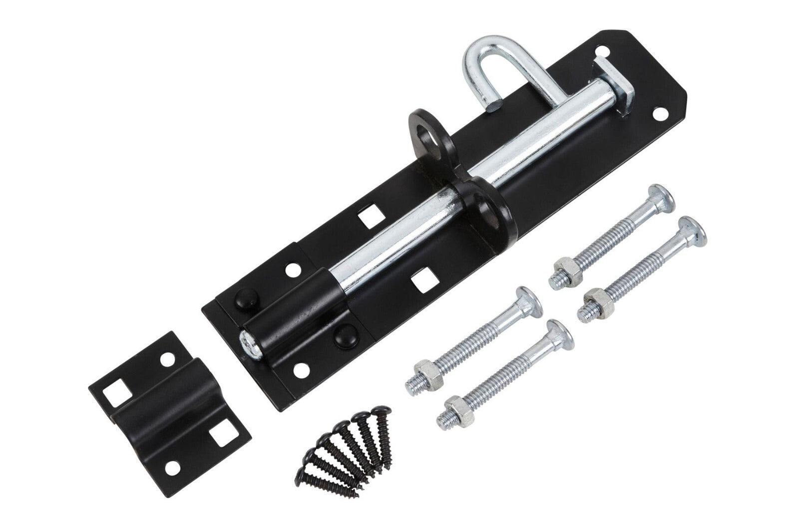 Blue Spot Tools Ironmongery 150mm Black Powder Coated Brenton Bolt bsp78011