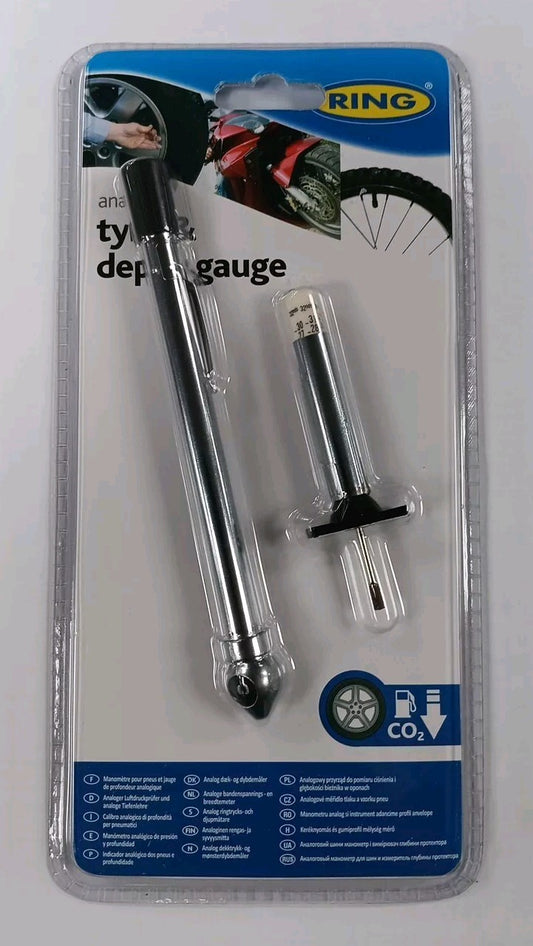 Ring Automotive Car Tyre Pressure PSI Gauge & Tread Depth Measure Set RTG2