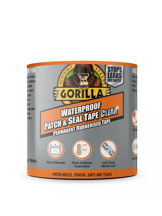 Gorilla Clear Waterproof Patch Seal Strong Rubberised Roof Leak Repair Cracks