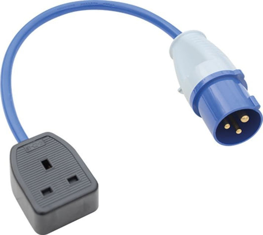 JEFFERSON 16A PLUG TO 13A SOCKET FLY LEAD CARAVAN CAMP  240V JEFELFLY01