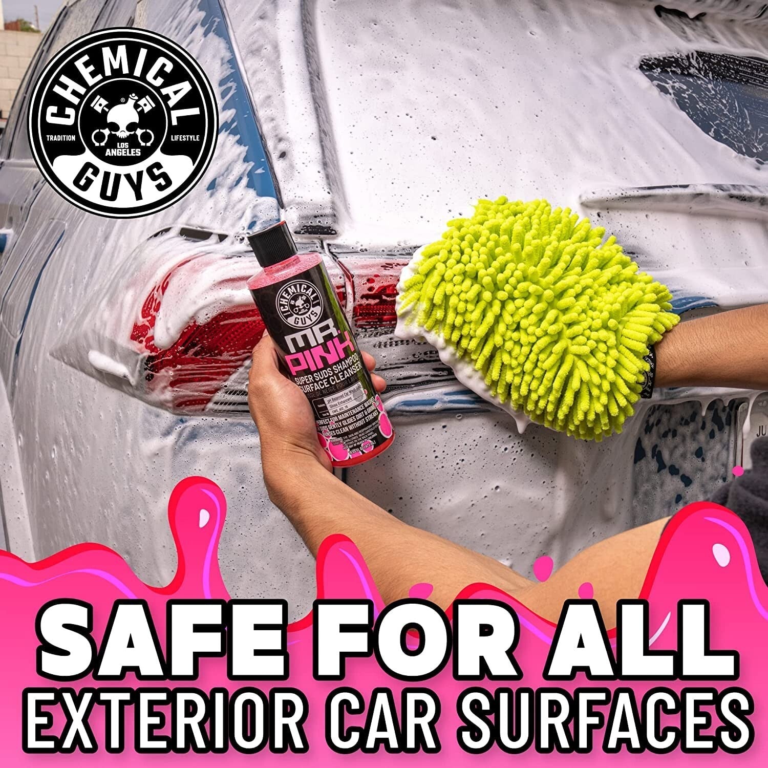 Chemical Guys Mr Pink Super Suds Shampoo - 473ml Superior Surface Cleanser