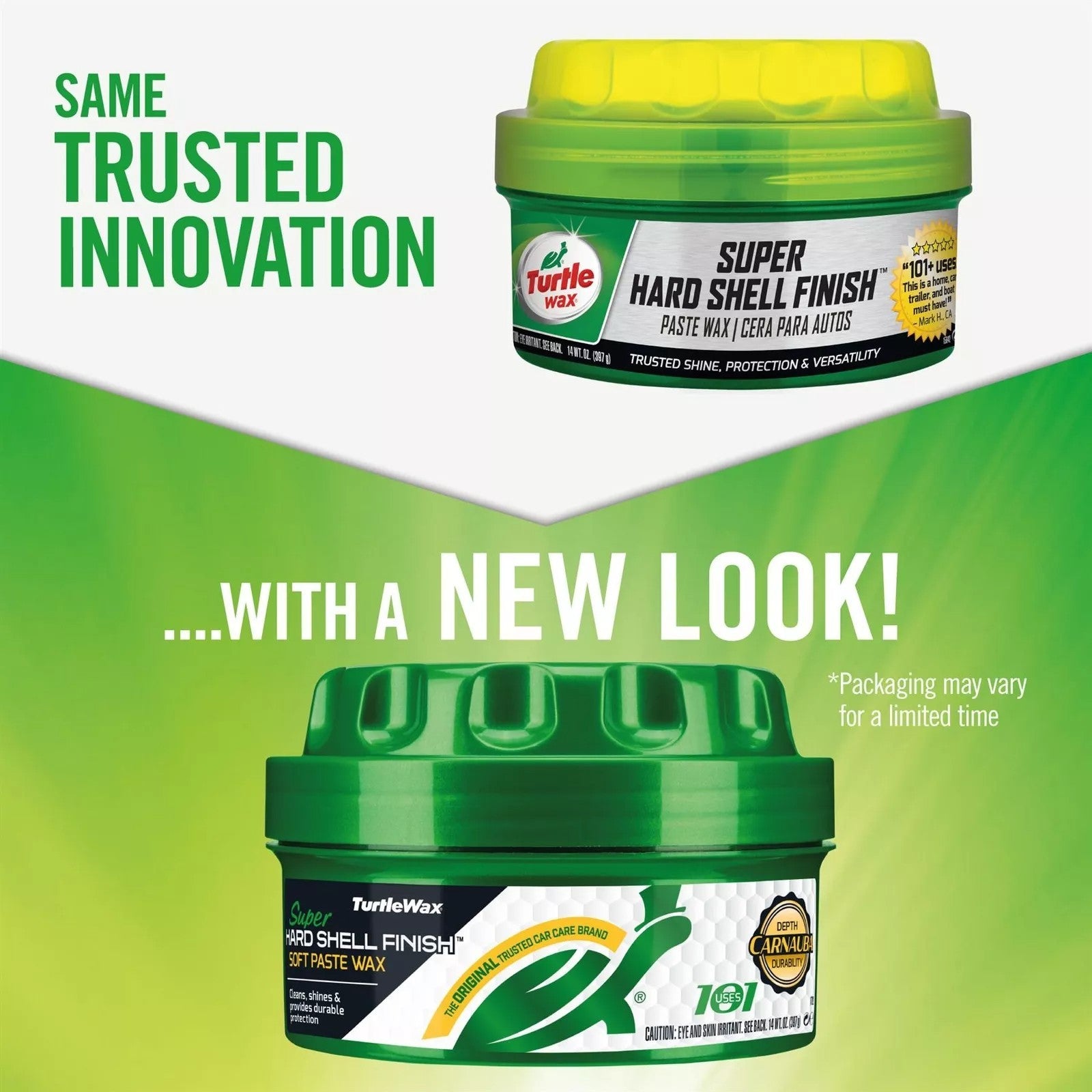 Turtle Wax 50187 Super Hard Shell Finish Paste Wax 14oz
