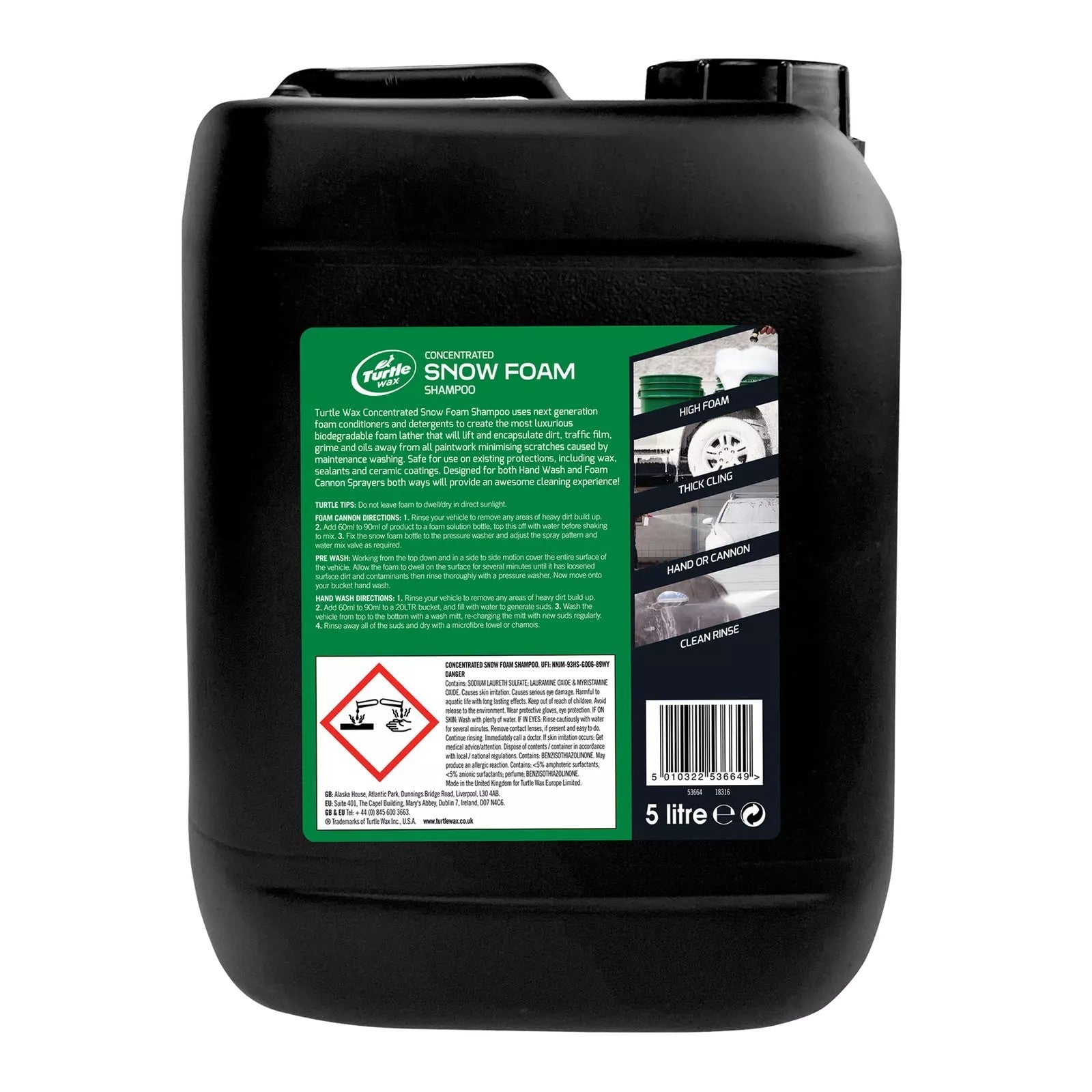 Turtle Wax Snow Foam Concentrate Pro Valeting 5ltr Bubblegum