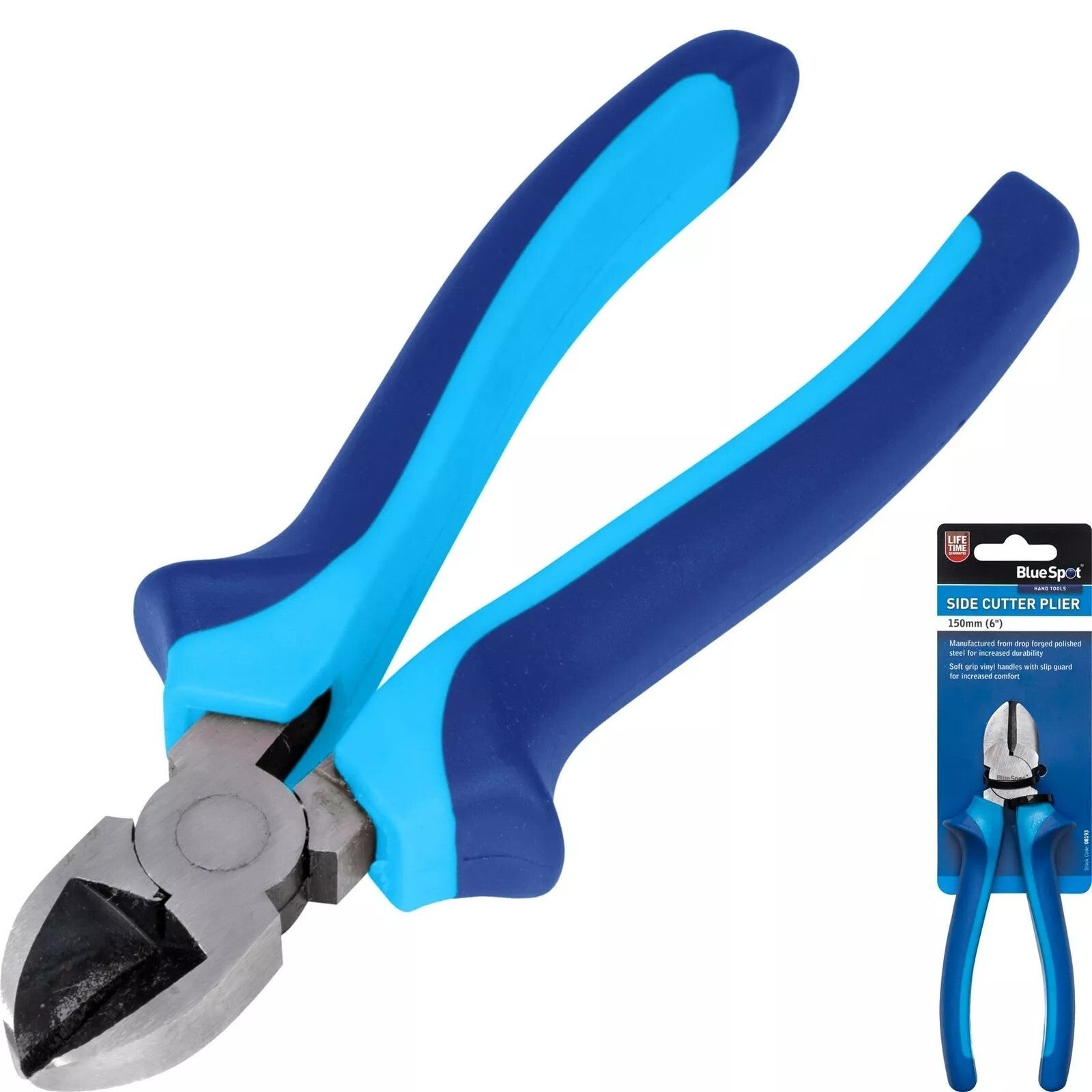 BlueSpot 150mm Side Cutter Pliers Wire Snips Cutters Plier Tool 6" 08193