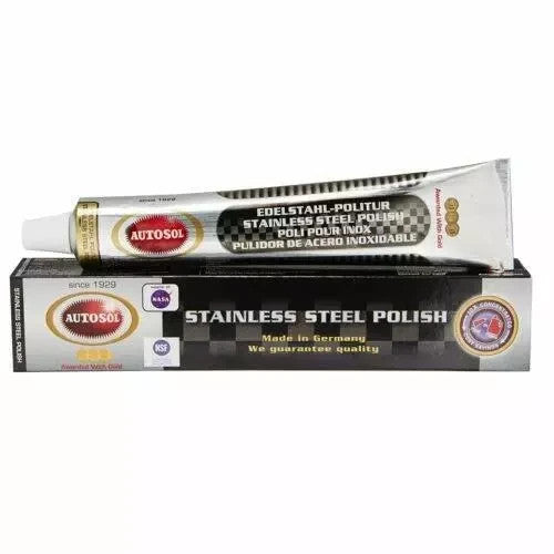 Autosol Stainless Steel Polish, Cleans, Shines & Protects 75ml Tube
