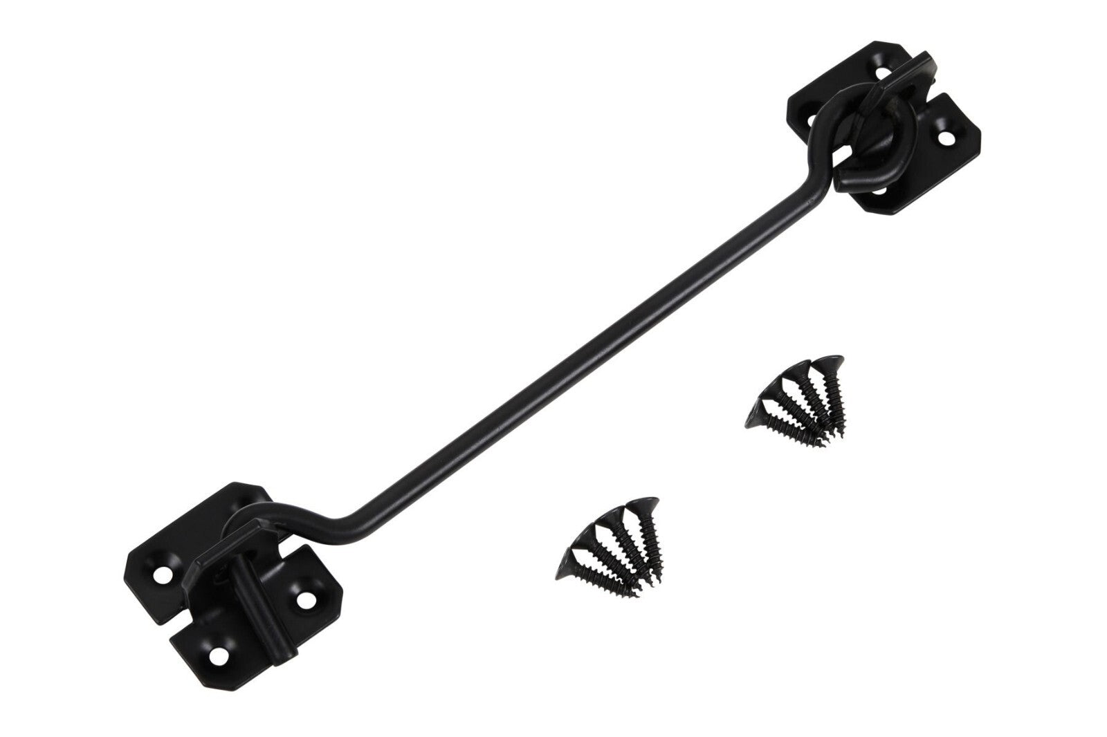 Blue Spot Tools Ironmongery 204mm Black Powder Coated Cabin Hook bsp78042
