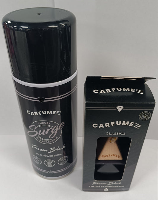 Double Pack Carfume Car Air Freshener Freshner Fragrance Scent frozen black
