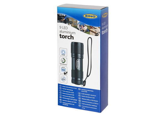 Ring Automotive RT5158 Led Aluminium Torch - Black