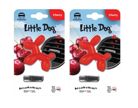 2x Little Joe - Little Dog Car Vent Air Freshener Cherry