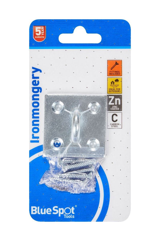 Blue Spot Tools 50mm x 50mm Zinc Plated Staple on Plate bsp78072