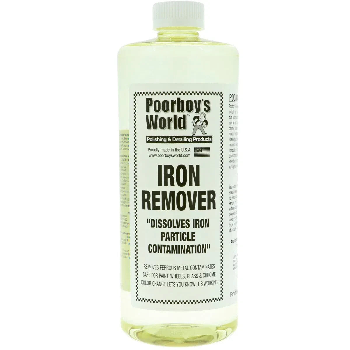 Poorboys Iron Remover For Painted Surfaces Wheels Plastic & Chrome 473mL