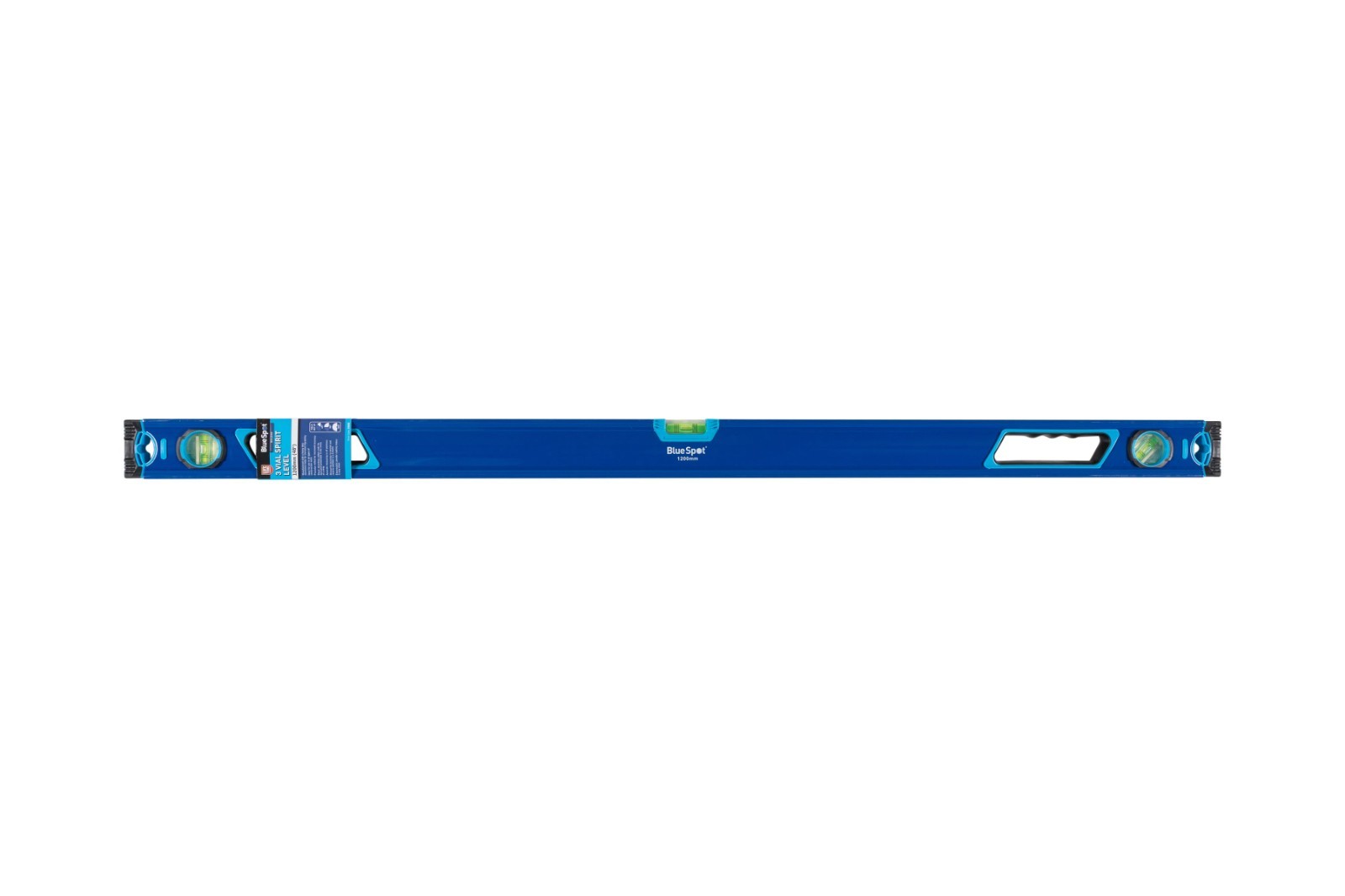 BlueSpot Spirit Level 1200mm 4Ft 48in 120cm 3 Vial Shockproof Levels 34205