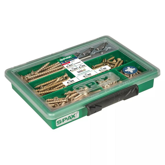 Spax 199 Piece Assorted Screws & Bits Set