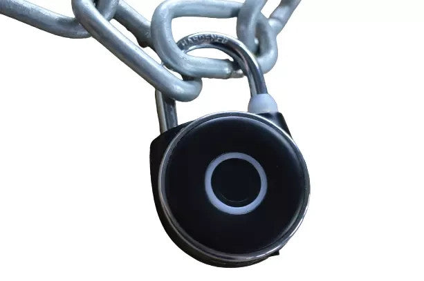 ARRONE Fingerprint Padlock Rechargeable Hardened Steel Security IP65 USB Keyless