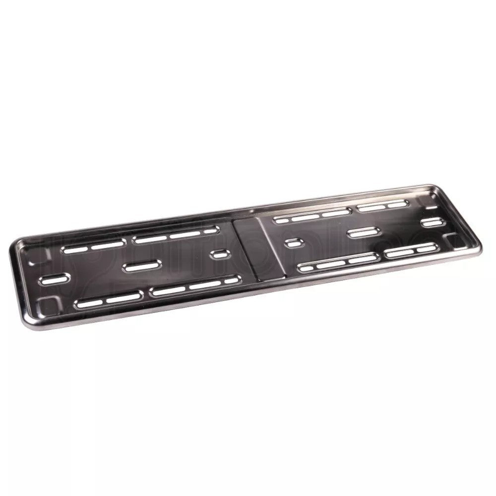 2x E-tech Stainless Steel Car Registration Number Plate Holder Surround Frame