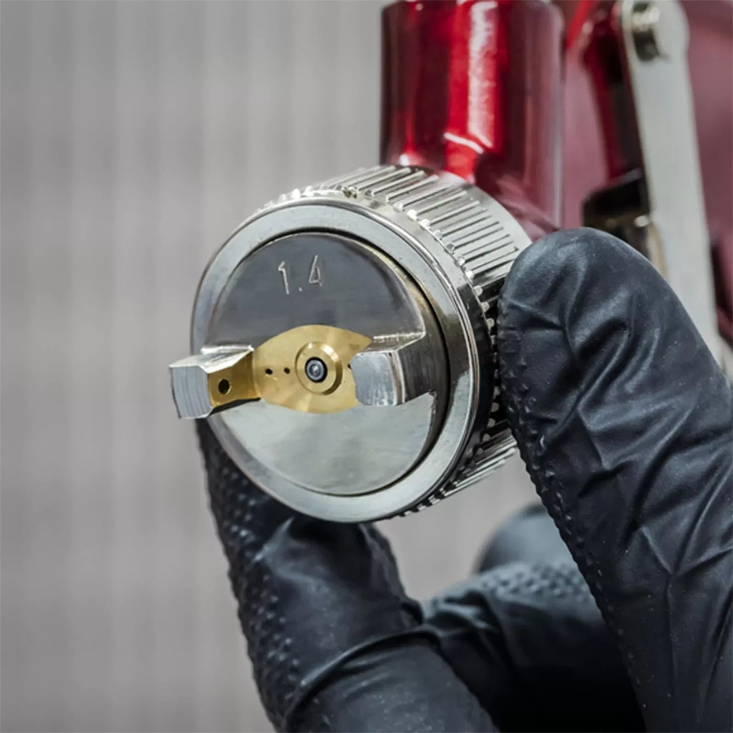 Sealey HVLP Mini Gravity Feed Air Spray Paint Gun 1.4mm Nozzle Auto Car Sprayer