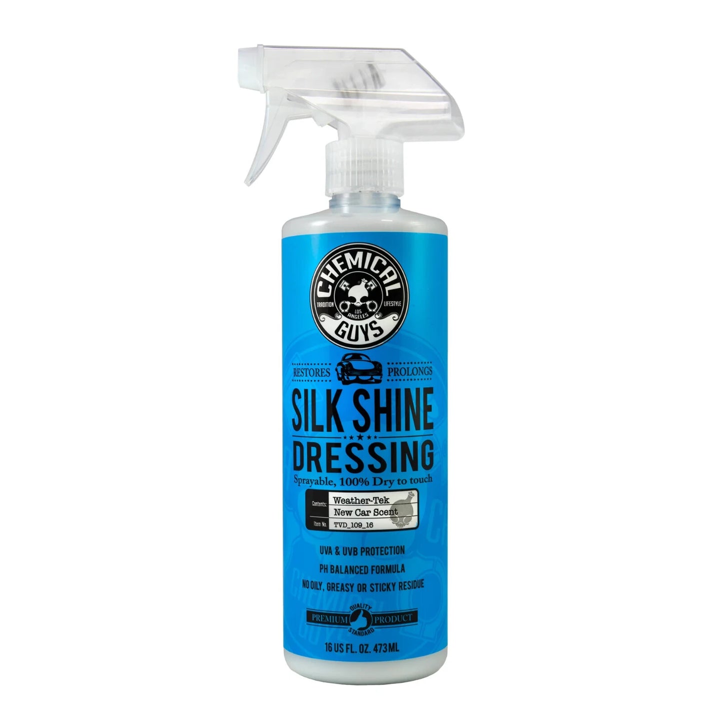 Chemical Guys Silk Shine Dressing Spray Vinyl Rubber Plastic Tyre Satin Finish