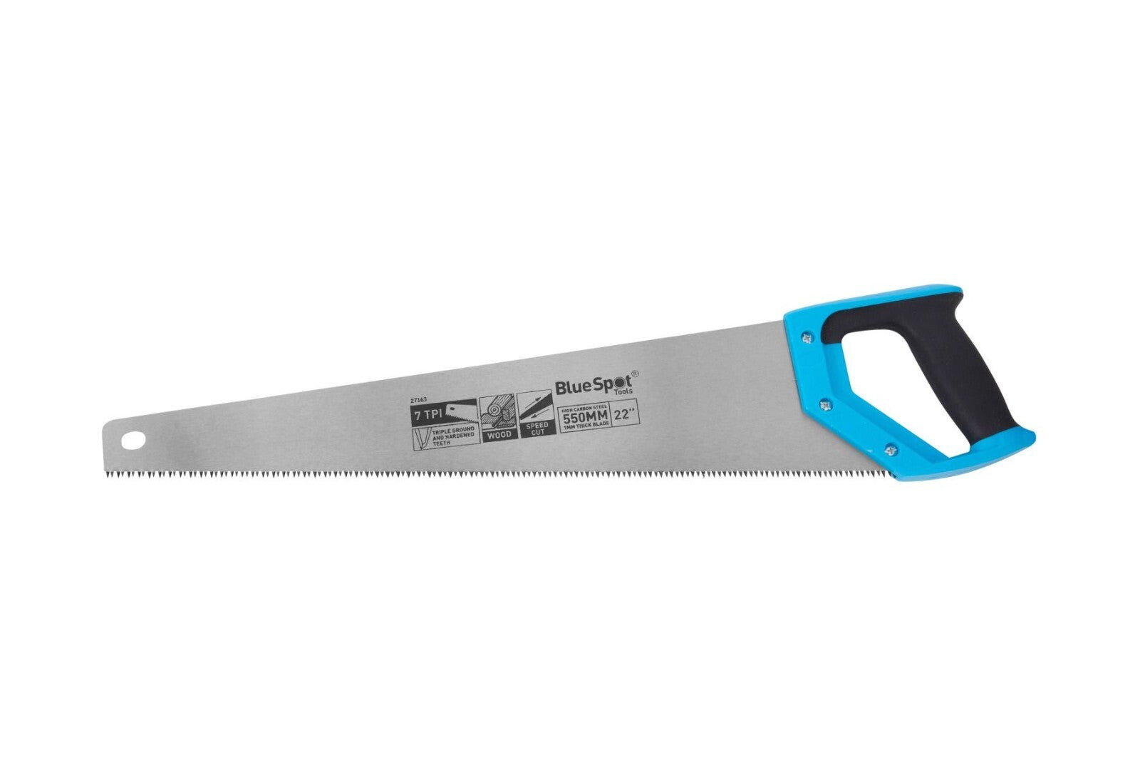 Blue Spot Tools - 500mm (22") Hardpoint Saw, 7TPI, High carbon Steel,