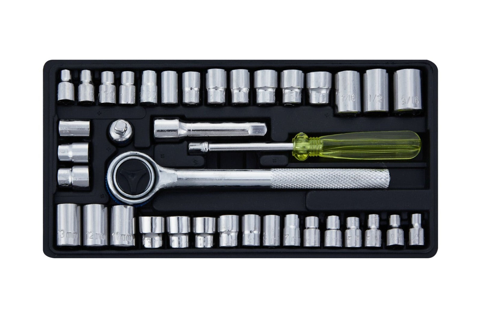 Blue Spot Tools  B/SPOT Mixed Socket Set (40-Piece) 1/4” & 3/8” 01535