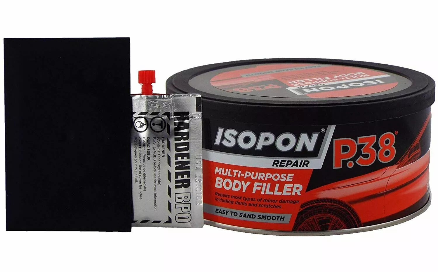 600ml U-POL ISOPON P38 Car Metal Bodywork Body Filler Dents Scratches Repair