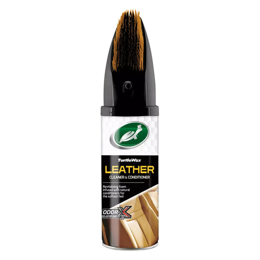 Turtle Wax Power Out Car Interior Leather Cleaner, Conditioner & Preserves 400ml
