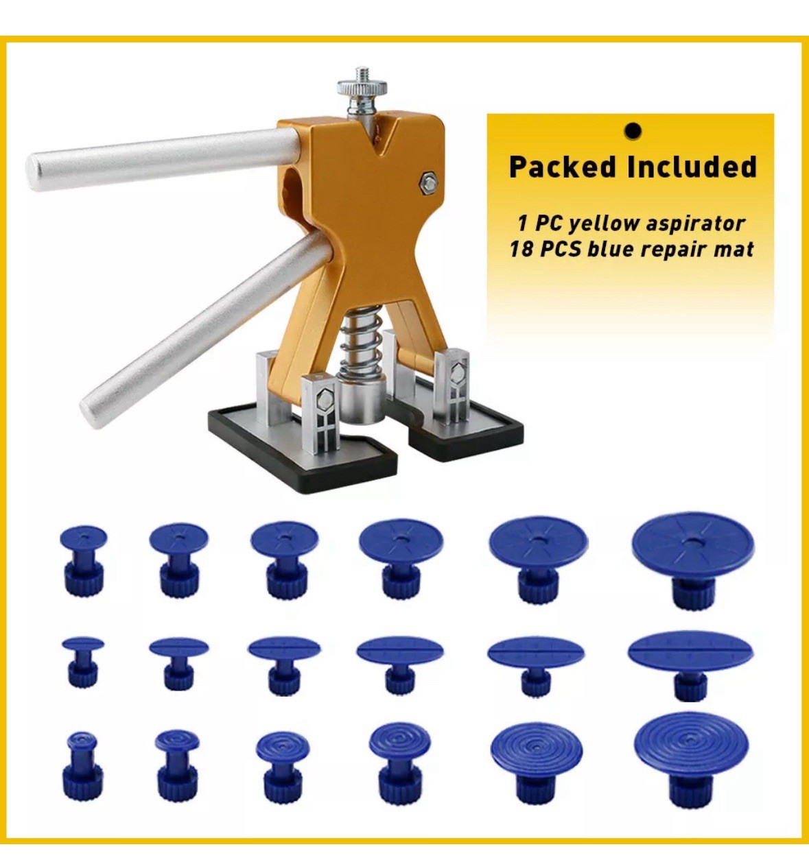 19pcs Car Paintless Dent Removal Kit Repair PDR Glue Puller Tabs UK