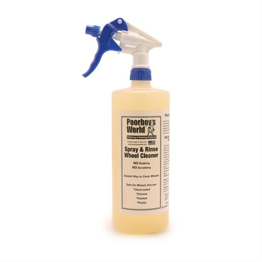 Poorboys Wheel Cleaner Spray & Rinse For Alloy Steel Chrome Wheels Acid Based