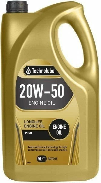 20w50 Mineral 5ltr Engine Oil for Petrol and Diesel Engines AUT005