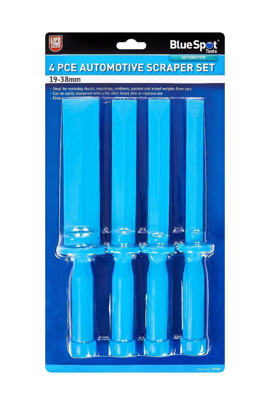 BlueSpot 4pc Non Marking Car Trim  Pry Tool Automotive Plastic Scraper bsp07997