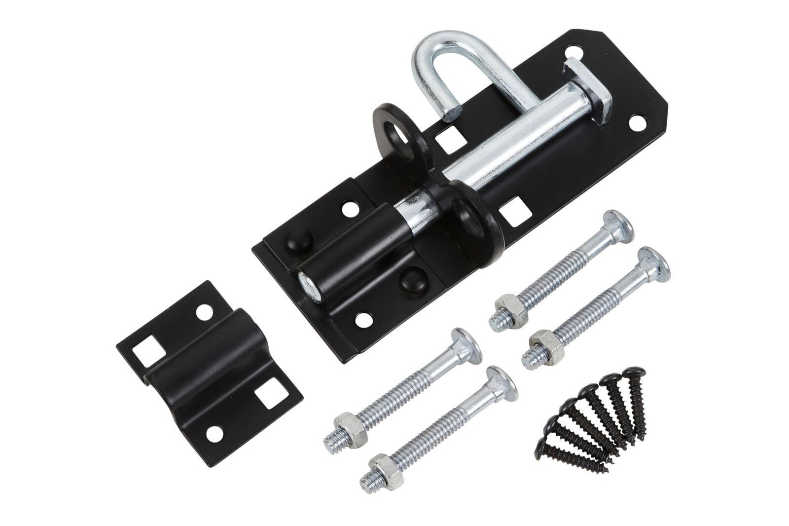 Blue Spot Tools Ironmongery 100mm Black Powder Coated Brenton Bolt bsp78010