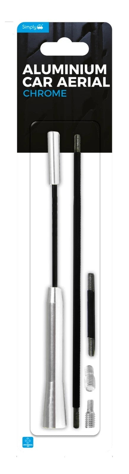 Universal Chrome Aluminium Car Aerial (AER02)