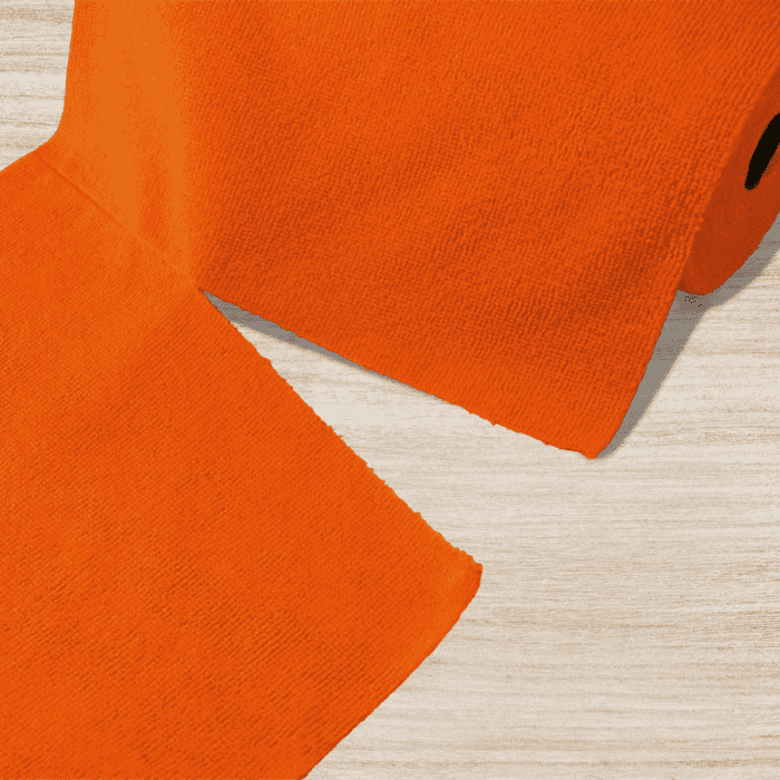Microfibre Tear-Off Cloth Roll 50 pcs, Lint Free Car Home Garden Cleaning Orange