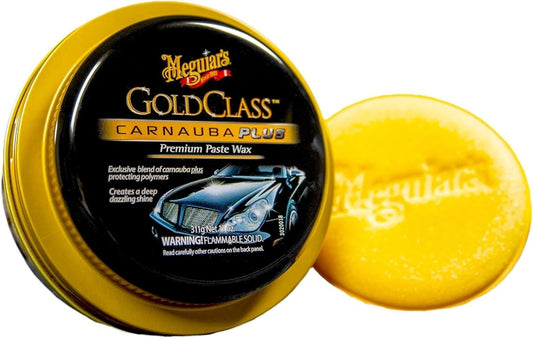 Meguiar's Gold Class Carnauba Plus Premium Paste Wax and Polisihing Pad- 311g