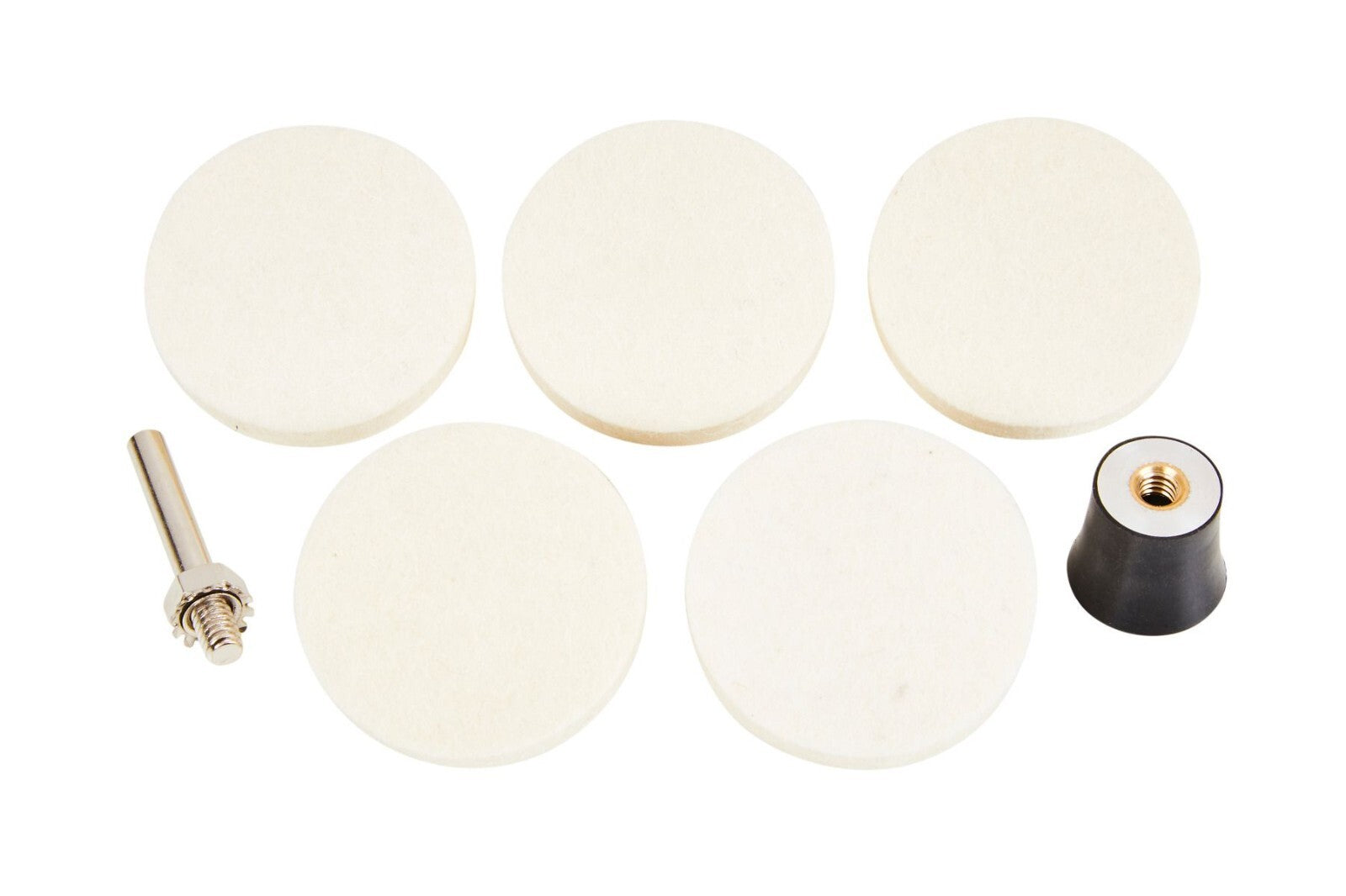 Blue Spot Tools 6 PCE 50mm (2") Felt Polishing Discs bsp19076