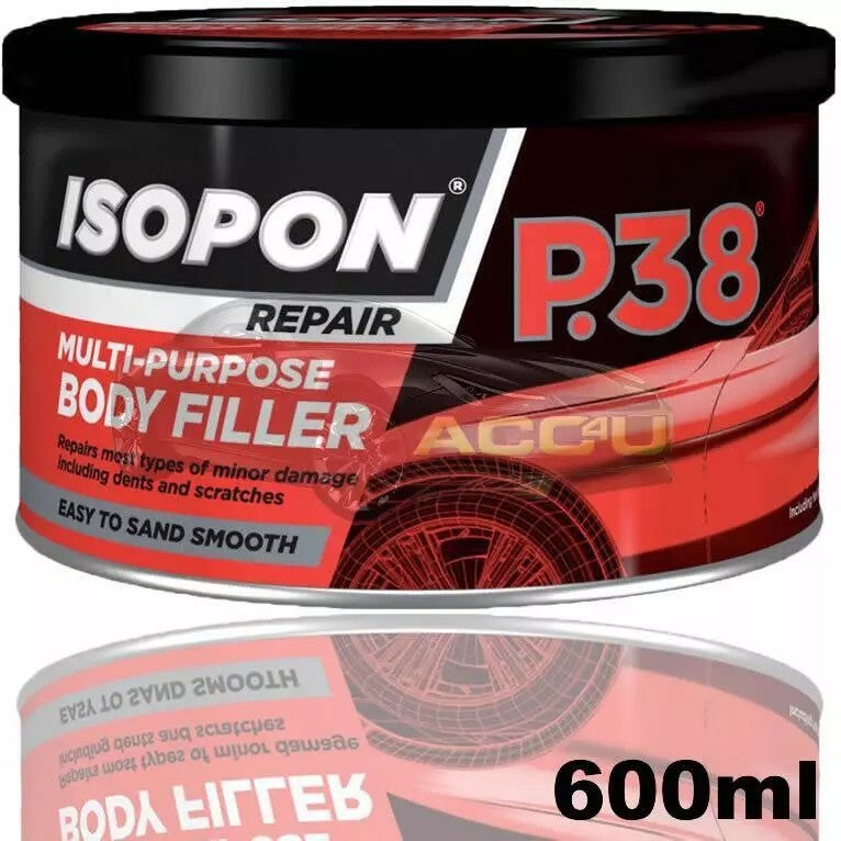 600ml U-POL ISOPON P38 Car Metal Bodywork Body Filler Dents Scratches Repair