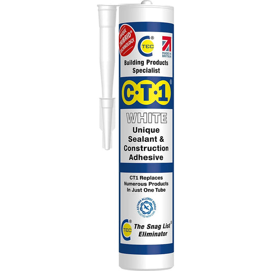 C-Tec CT1 Sealant and Construction Adhesive - white, 290ml 310691