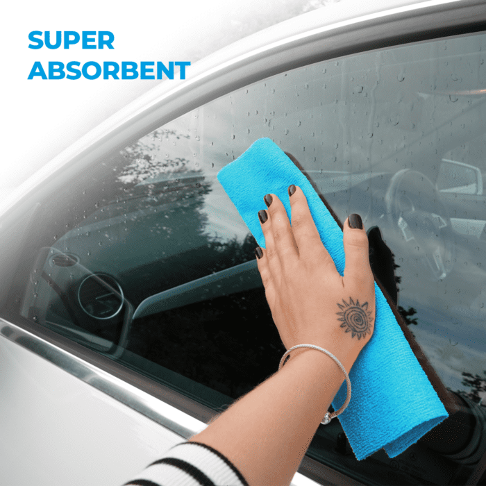 Microfibre Tear-Off Cloth Roll 50 pcs, Lint Free Car Home Garden Cleaning Orange