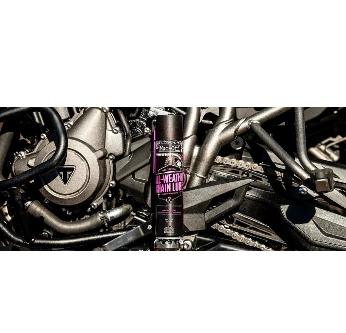 Muc-Off Motorbike Multi Value Cleaning Pack - Degreaser/Protectant/Lube & Brush