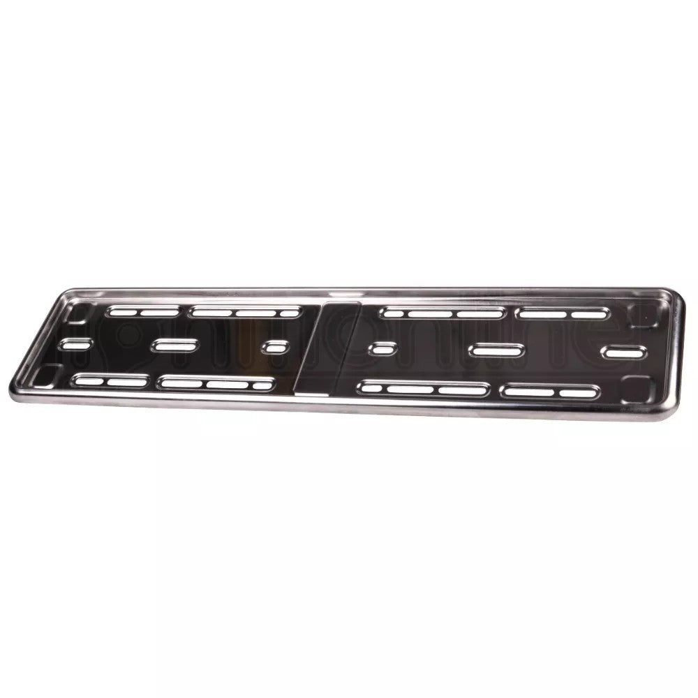 2x E-tech Stainless Steel Car Registration Number Plate Holder Surround Frame