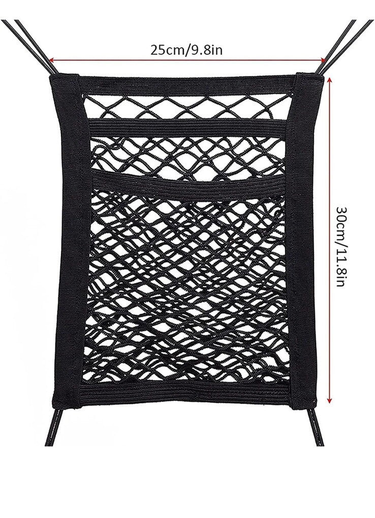 Car Trunk Storage Cargo Luggage Elastic Mesh Net Seat Barrier For Dogs SS5530