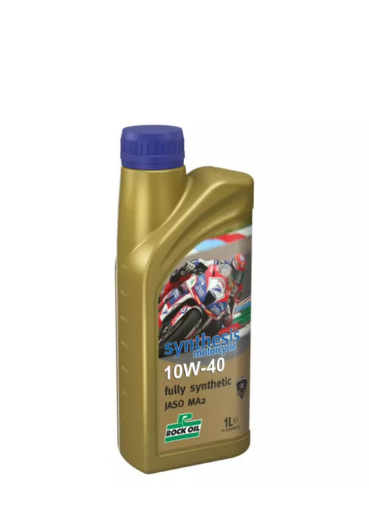 Rocks Oil Synthesis 10W-40 Fully Synthetic Advanced 4 Stroke Motorcycle Oil