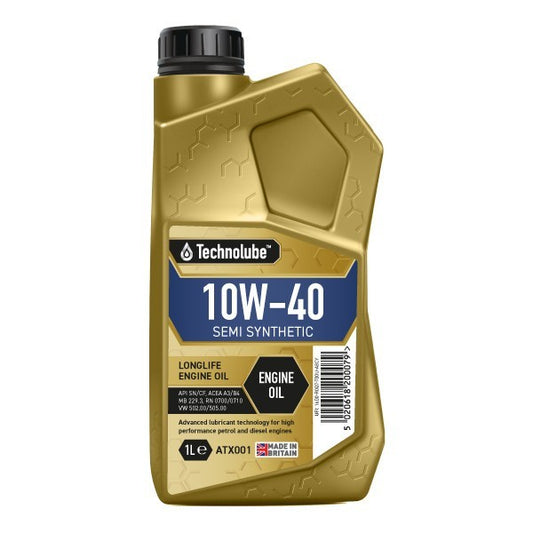 Technolube 10W40 Semi Synthetic Longlife Engine Oil - 1 litre atx001