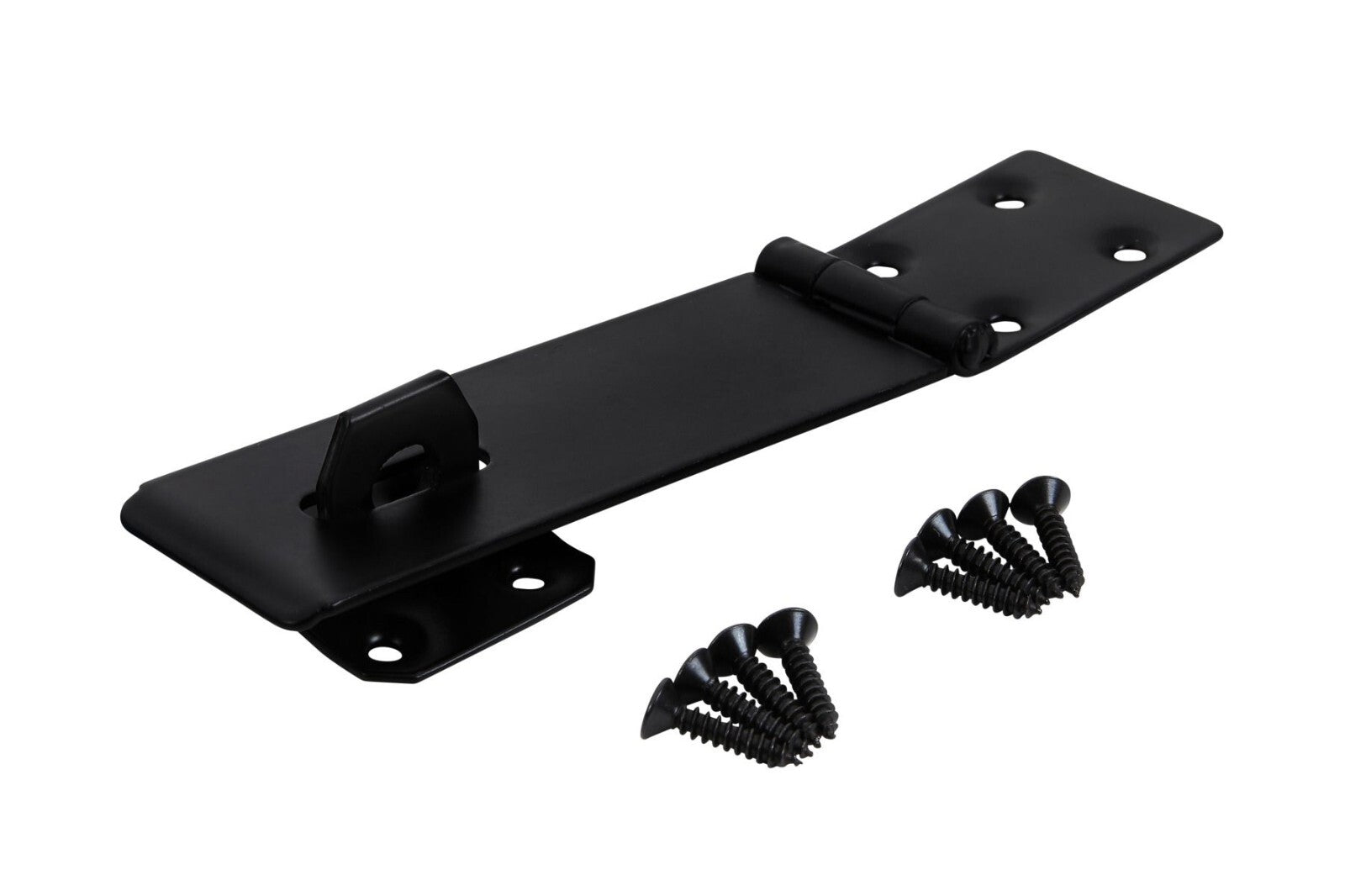 Blue Spot Tools Ironmongery 152mm Black Powder Coated Hasp and Staple bsp78058