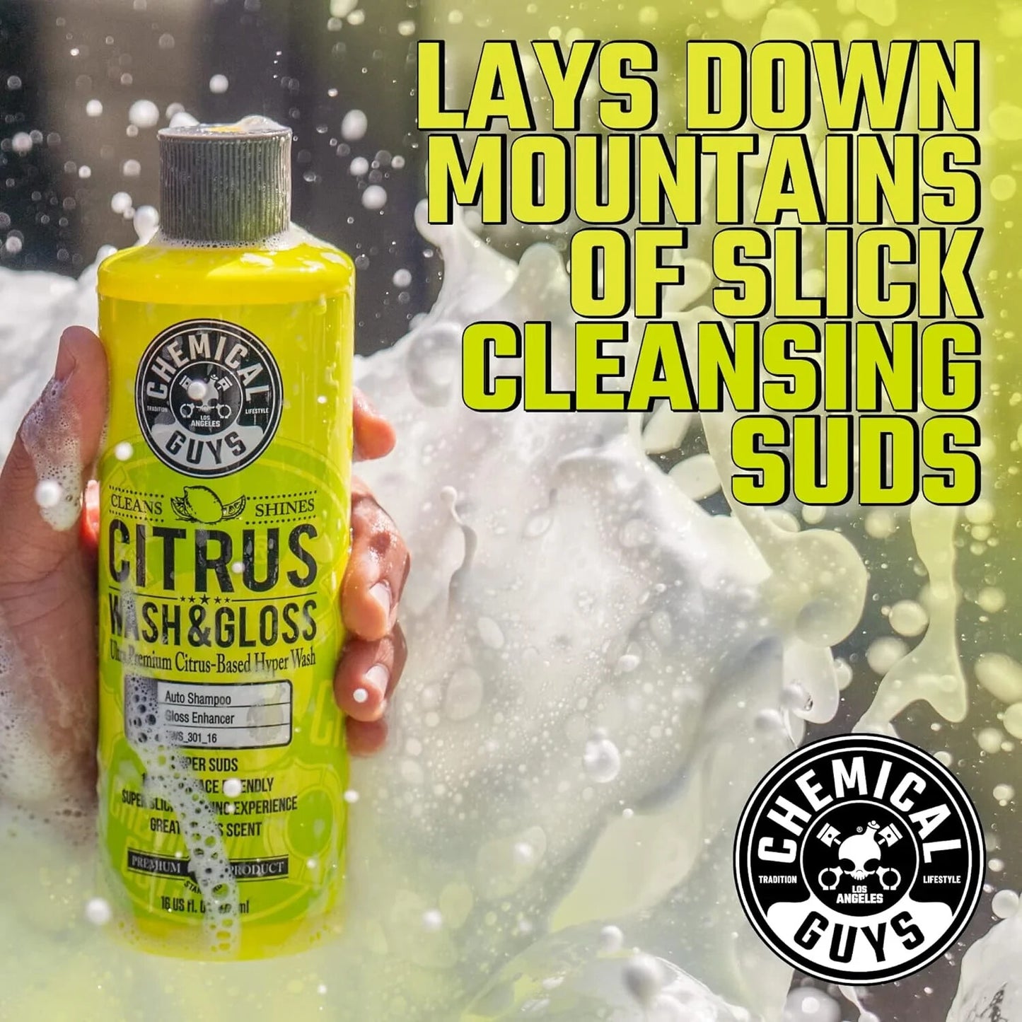 Chemical Guys Citrus Wash and Gloss Concentrated Car Wash 16oz